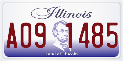 IL license plate A091485