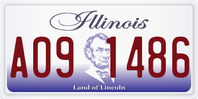 IL license plate A091486