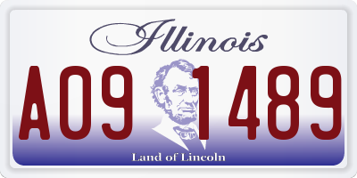 IL license plate A091489