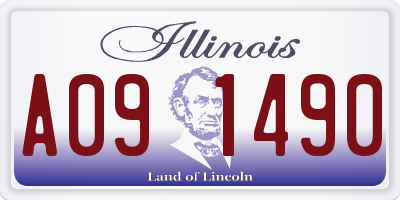 IL license plate A091490