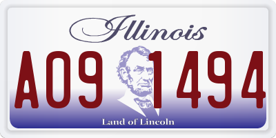 IL license plate A091494