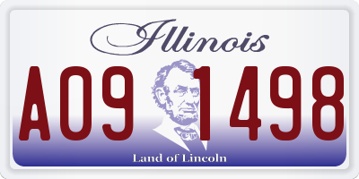 IL license plate A091498