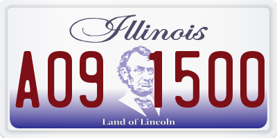 IL license plate A091500