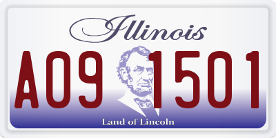 IL license plate A091501