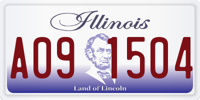 IL license plate A091504