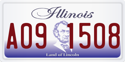 IL license plate A091508