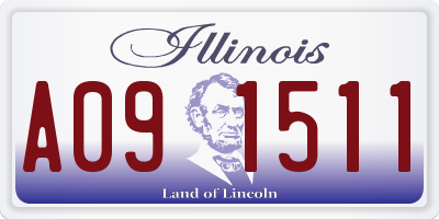 IL license plate A091511