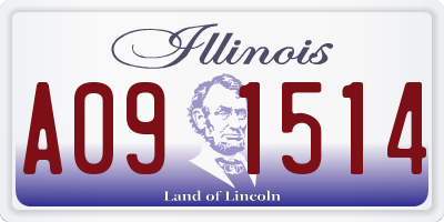 IL license plate A091514