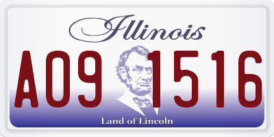 IL license plate A091516