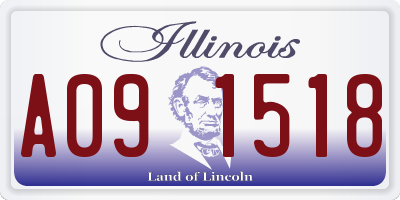IL license plate A091518
