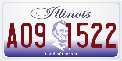 IL license plate A091522
