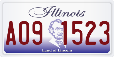 IL license plate A091523