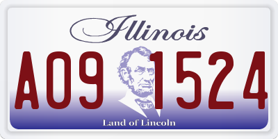 IL license plate A091524