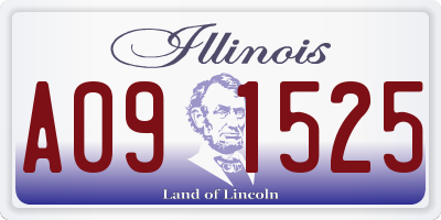 IL license plate A091525