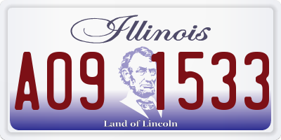 IL license plate A091533