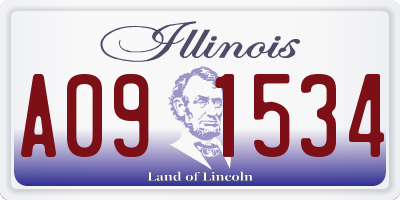 IL license plate A091534