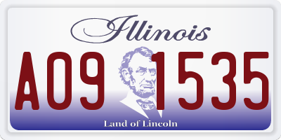 IL license plate A091535