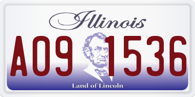 IL license plate A091536
