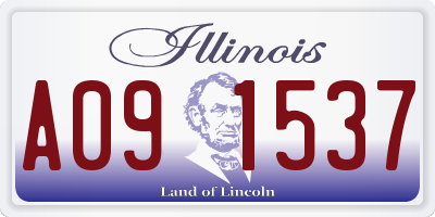IL license plate A091537
