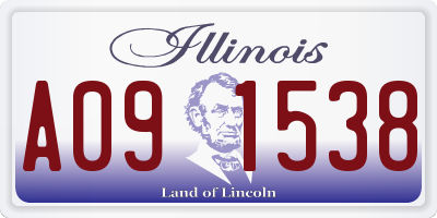 IL license plate A091538