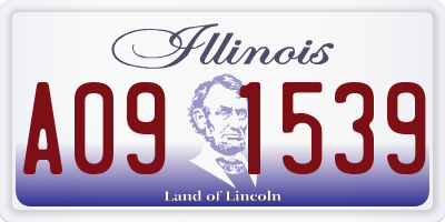 IL license plate A091539