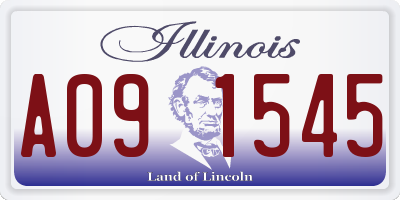 IL license plate A091545