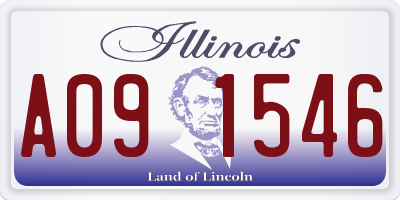 IL license plate A091546