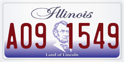 IL license plate A091549