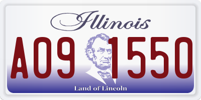 IL license plate A091550