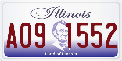 IL license plate A091552
