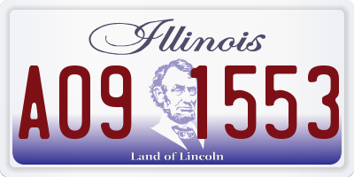 IL license plate A091553