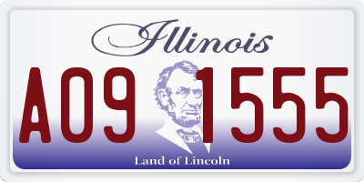 IL license plate A091555