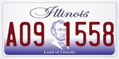 IL license plate A091558