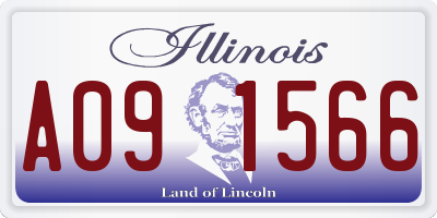 IL license plate A091566