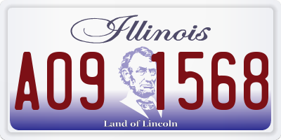 IL license plate A091568