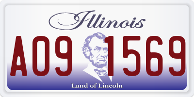 IL license plate A091569