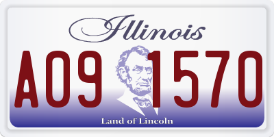 IL license plate A091570