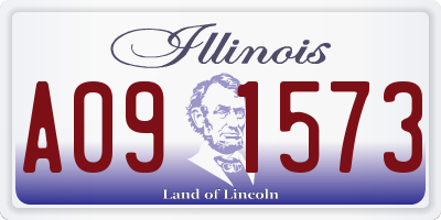 IL license plate A091573