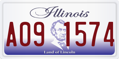 IL license plate A091574