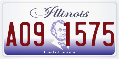 IL license plate A091575