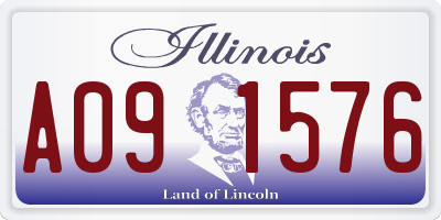 IL license plate A091576