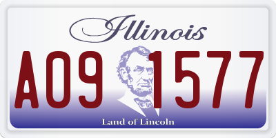 IL license plate A091577