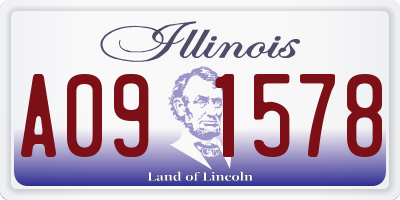 IL license plate A091578