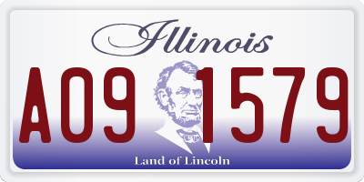 IL license plate A091579