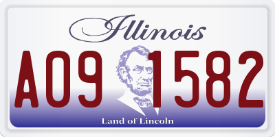 IL license plate A091582