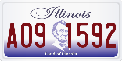 IL license plate A091592