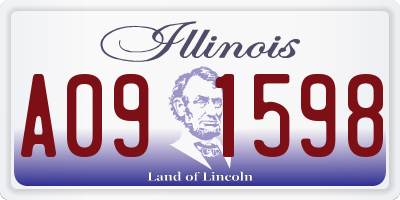 IL license plate A091598