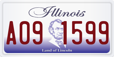 IL license plate A091599