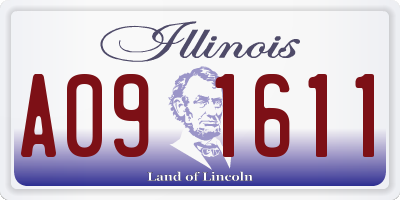 IL license plate A091611