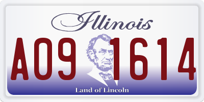 IL license plate A091614